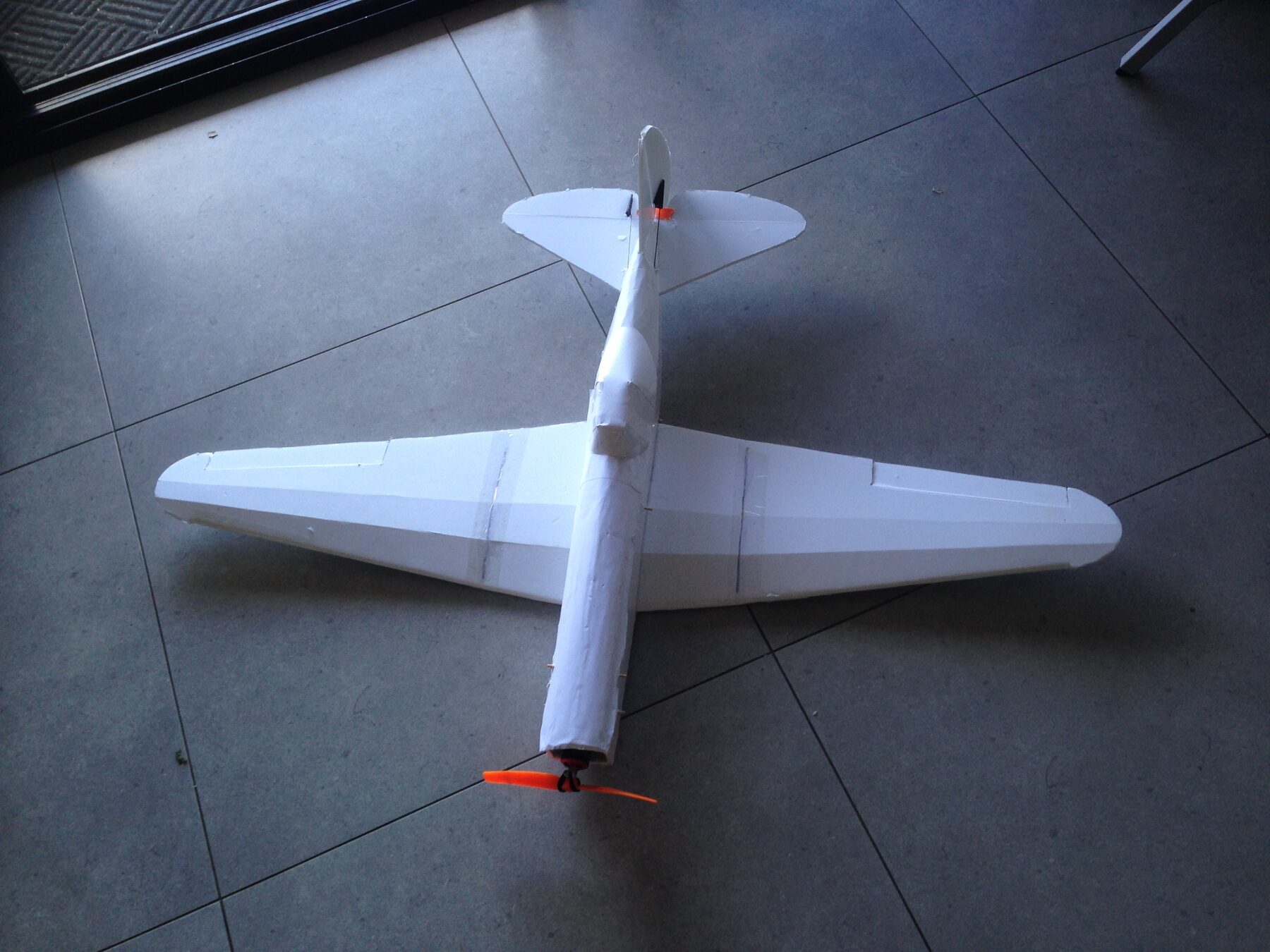 White foamboard Yak flight-test fighter aircraft